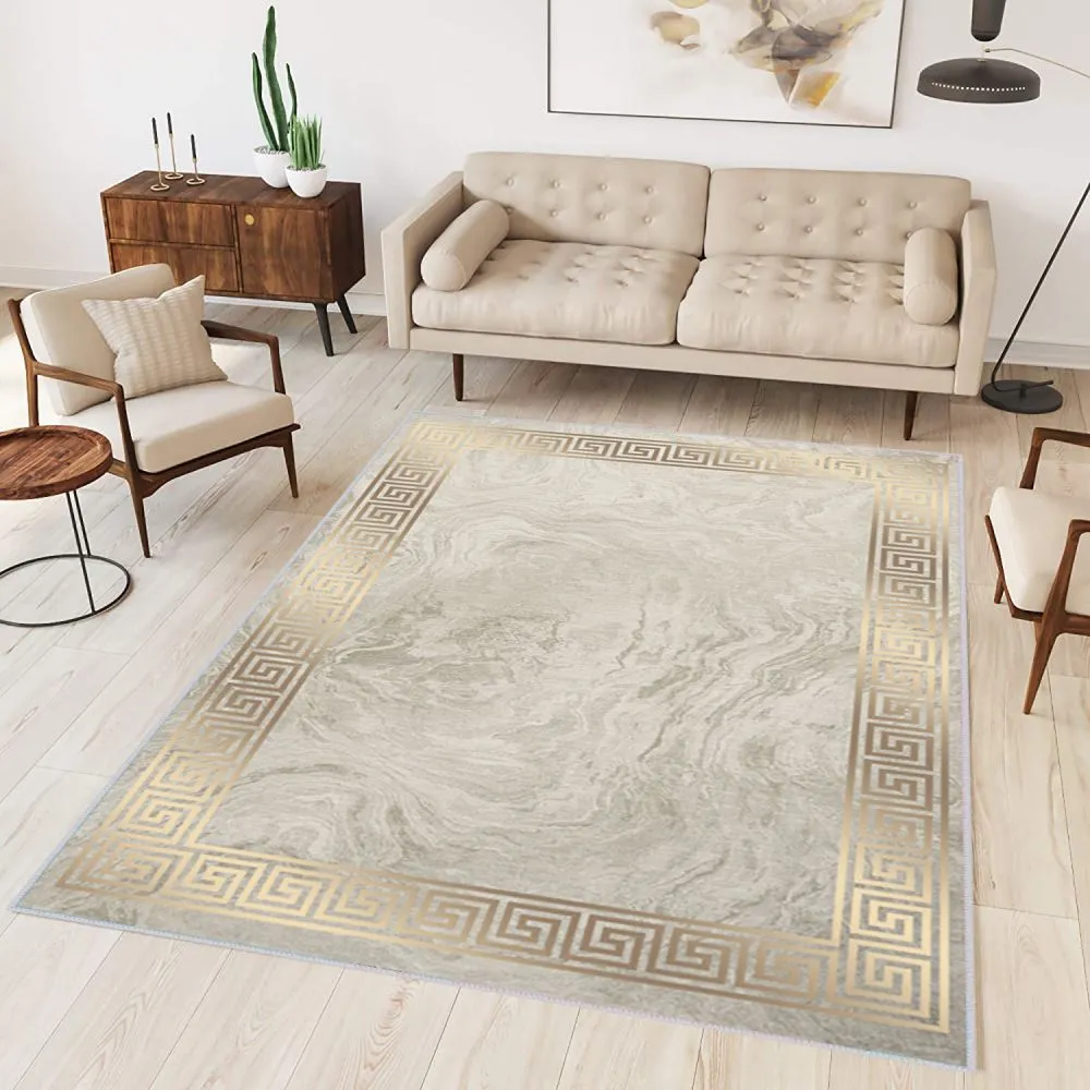 Eliana Home Dijital Baskı Yıkanabilir Kaymaz Taban Salon Halısı Ve Yolluk LNA0301-sm273