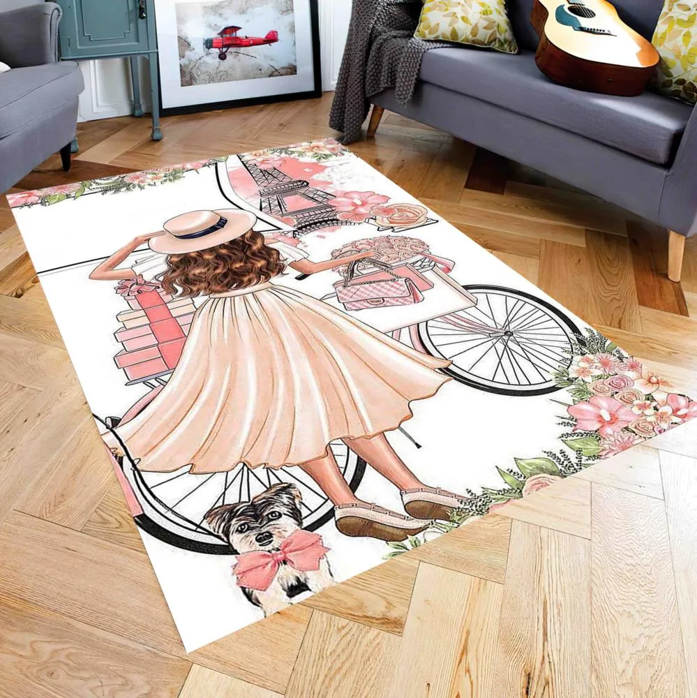 Aldora Dijital Baskılı PVC Tabanlı Saçaksız Çocuk Halısı H7056P
