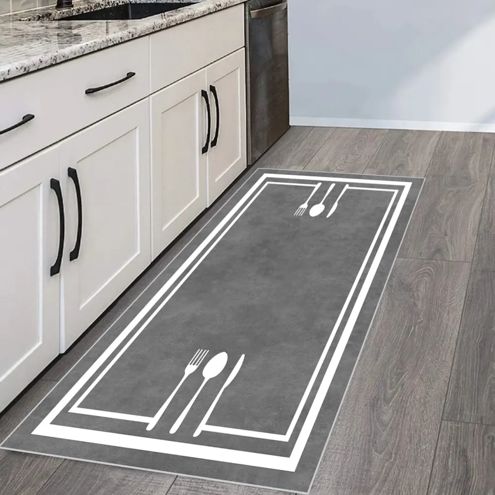 Rovigo Home Dijital Baskı Yıkanabilir Kaymaz Taban Mutfak Halısı RVG2113-SM361