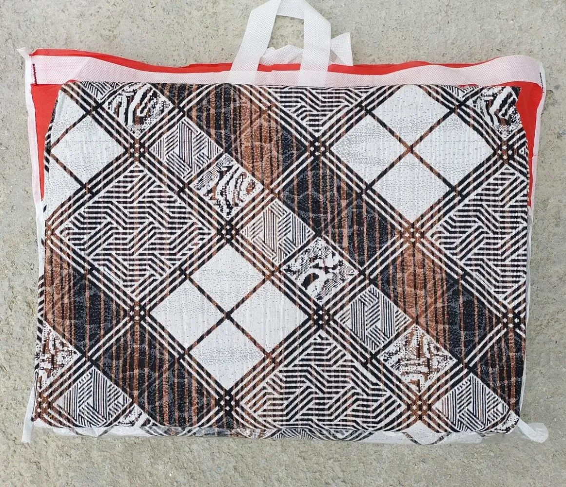 Polo Life Savan 4m2 Pamuklu Lastiksiz Halı Ört, Çok Amaçlı, Piknik Ört (170x245)-Kareli Kahve