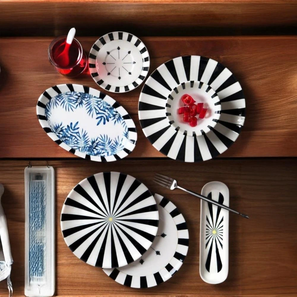 Kitchen Life 32 Parça 6 Kişilik Majesty Kahvaltı Takımı New Bone