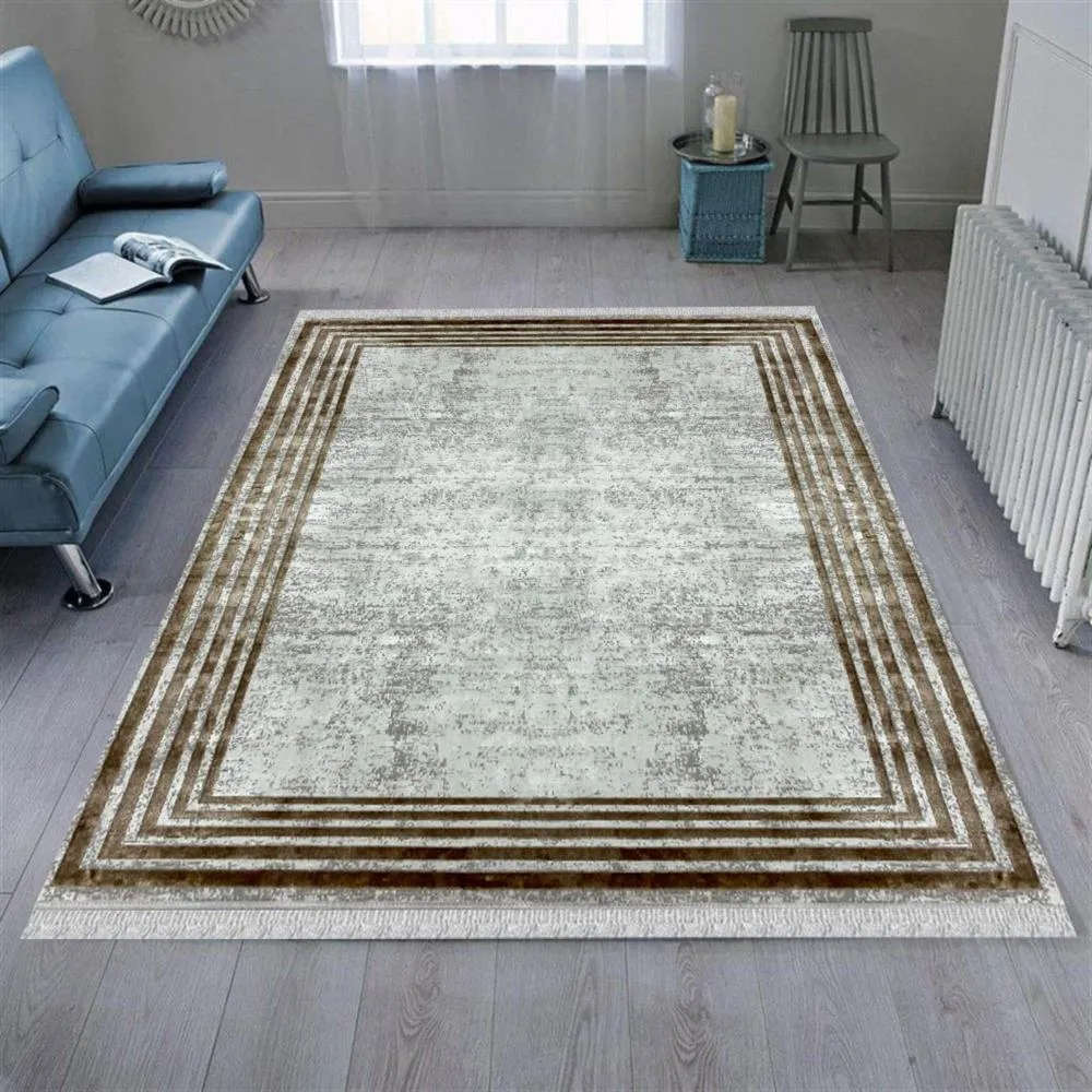 Decoser Halı Diamond Polyester & Akrilik 9046 Vizon