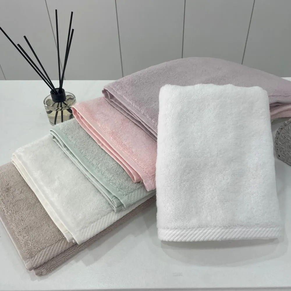 Gökyüzü Elegant Microcotton 6'lı El Yüz Havlu Seti Açık Renkler 50*90 cm