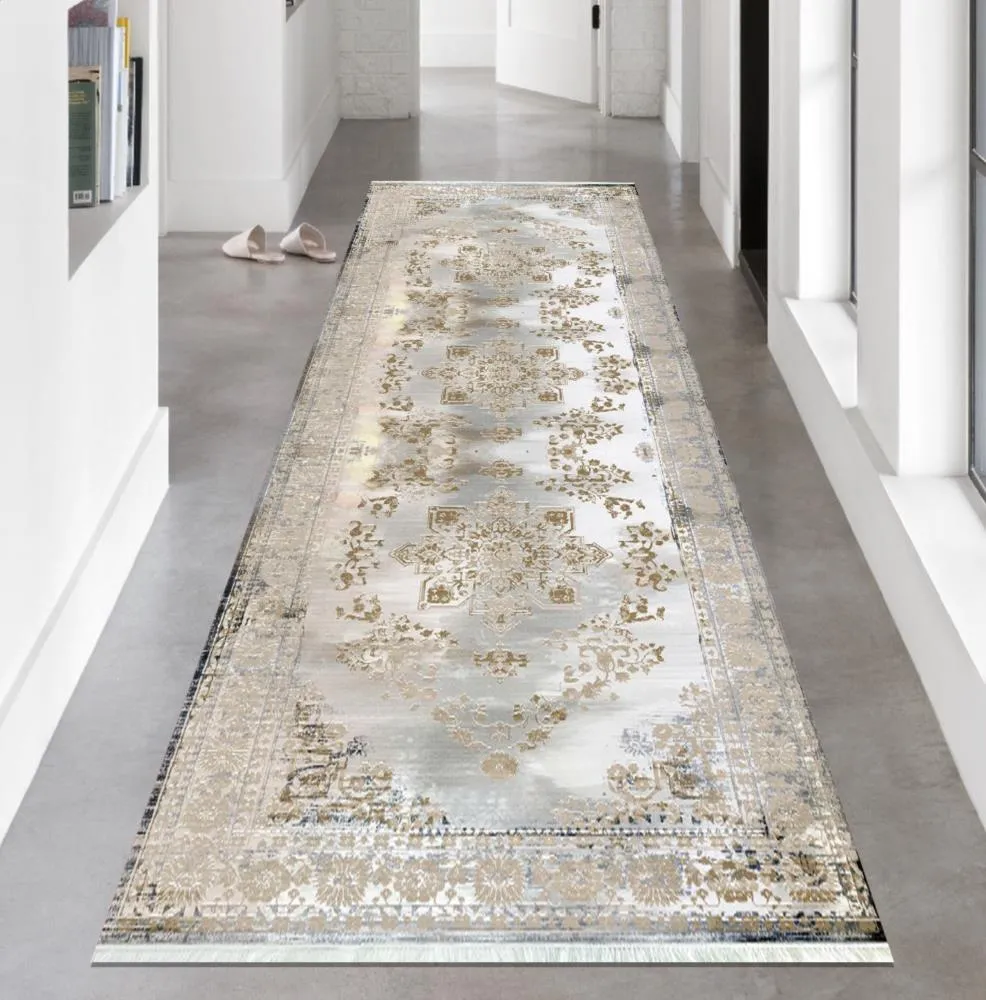 Milano Halı Dot Kaymaz Halı Yolluk HT-336 Bej