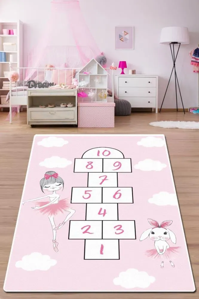 Rovigo Home Dijital Baskı Yıkanabilir Kaymaz Taban Çocuk Halısı RVG4087-SD503