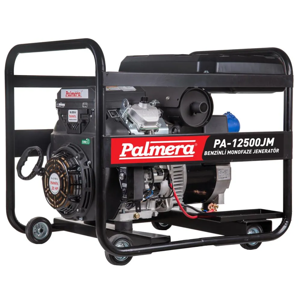 Palmera PA-12500JM Jeneratör 12,5 kVA Benzinli Marşlı (Akü Hediyeli)