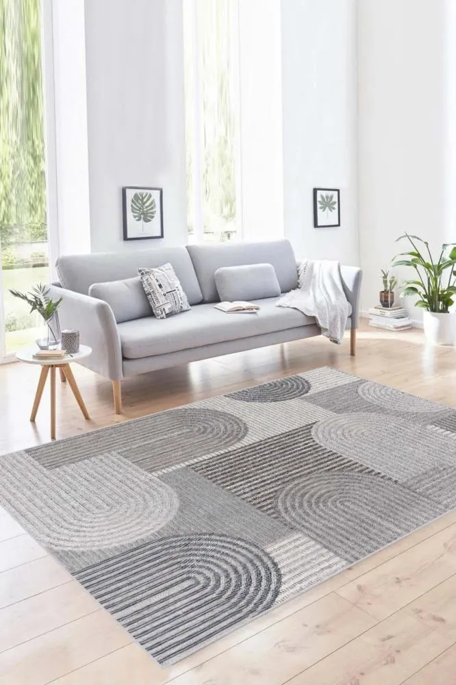 Rovigo Home Dijital Yıkanabilir Kaymaz Taban Salon Halısı Ve Yolluk R-LNA0030
