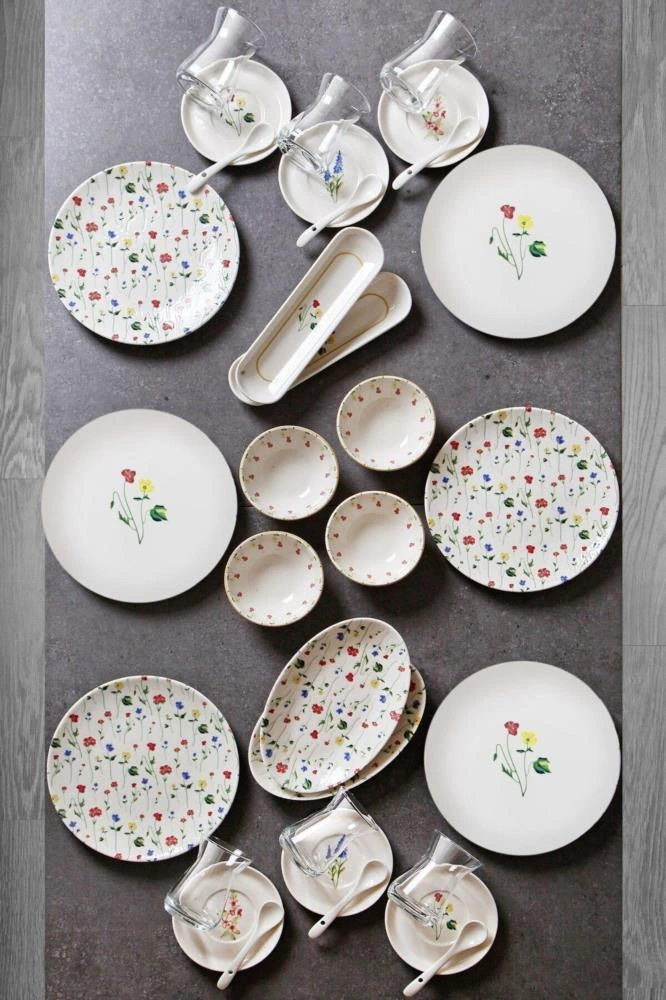 Kitchen Life 32 Parça 6 Kişilik Azelia New Bone Kahvaltı Takımı