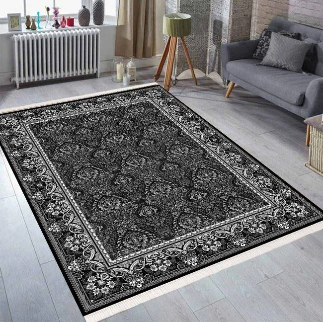 Seven Home Dekoratif Kaymaz Bambu Halı Lüx 73