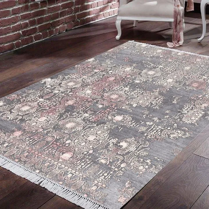 Halı m&y Life İnci Halı Dot Tabanlı Kaymaz Halı D-449
