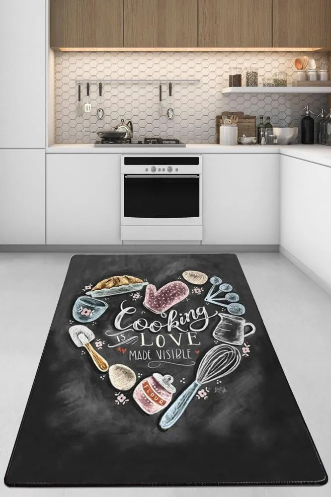 Chilai Home Kaymaz Tabanlı Mutfak Halısı Cake Mold Djt