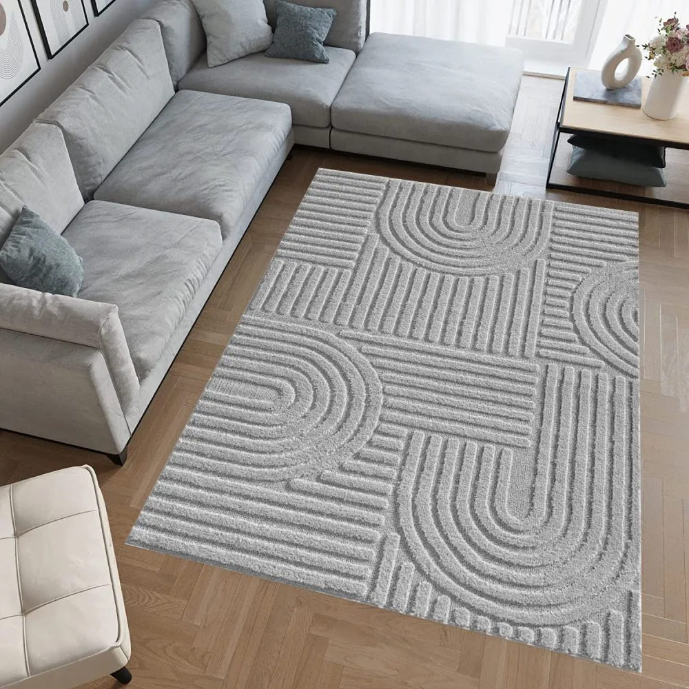Eliana Home İskandinav Gri Halı Salon, Oturma Odası,Yatak Odası. Koridor, Mutfak Dokuma Makine Halısı LPS-4099-G