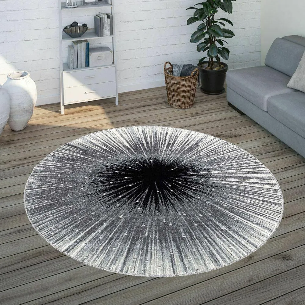 Rovigo Home Yıkanabilir Kaymaz Dot Taban Yuvarlak Halı RVG7082