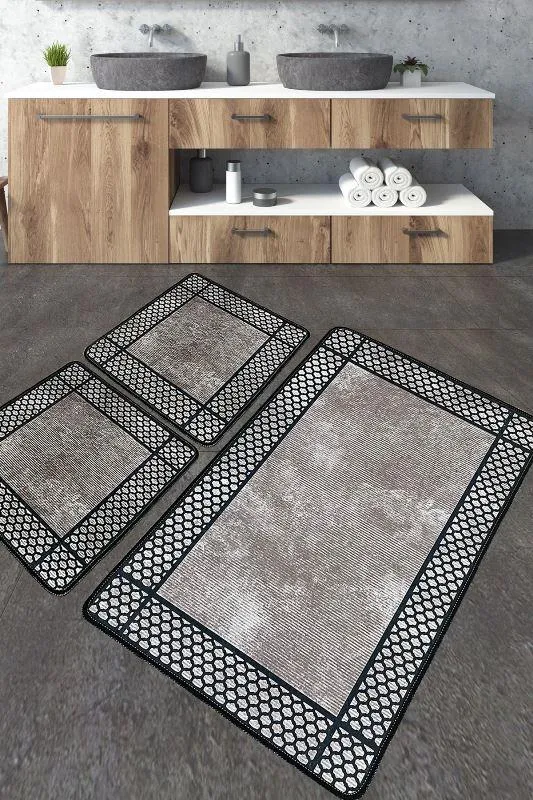 Chilai Home Beja Banyo Halısı Djt 3 Lü Set