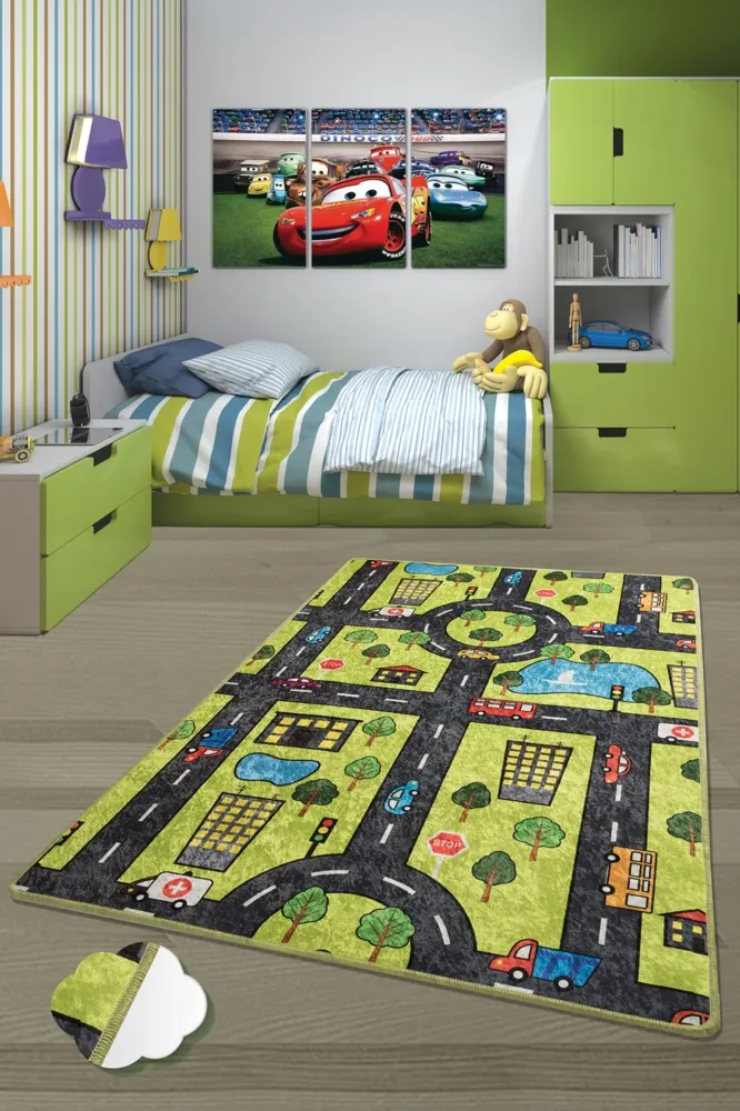 Chilai Home Green City Çocuk Halısı