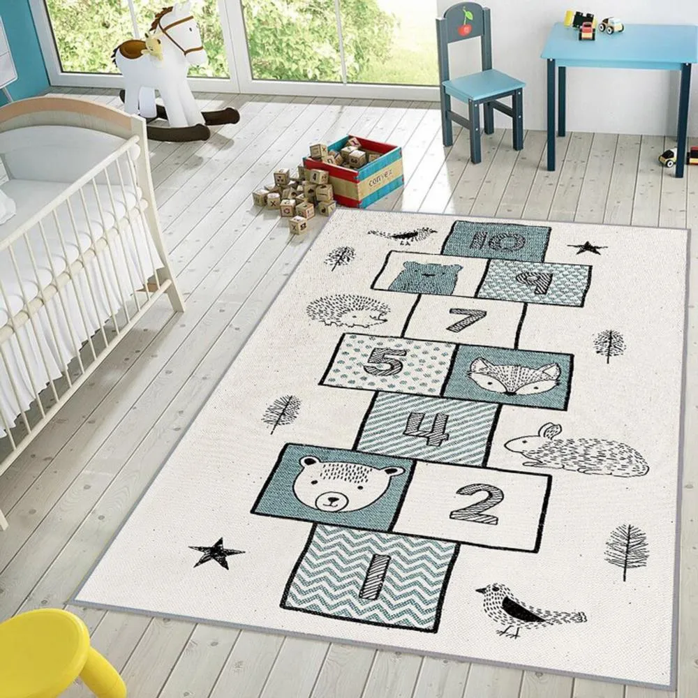 Rovigo Home Dijital Dot Kaymaz Taban Çocuk Halısı RVG4024