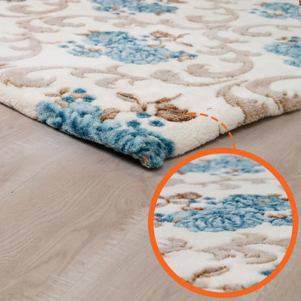 Prado Wellsoft Kumaş Halı Örtüsü Flower HO12