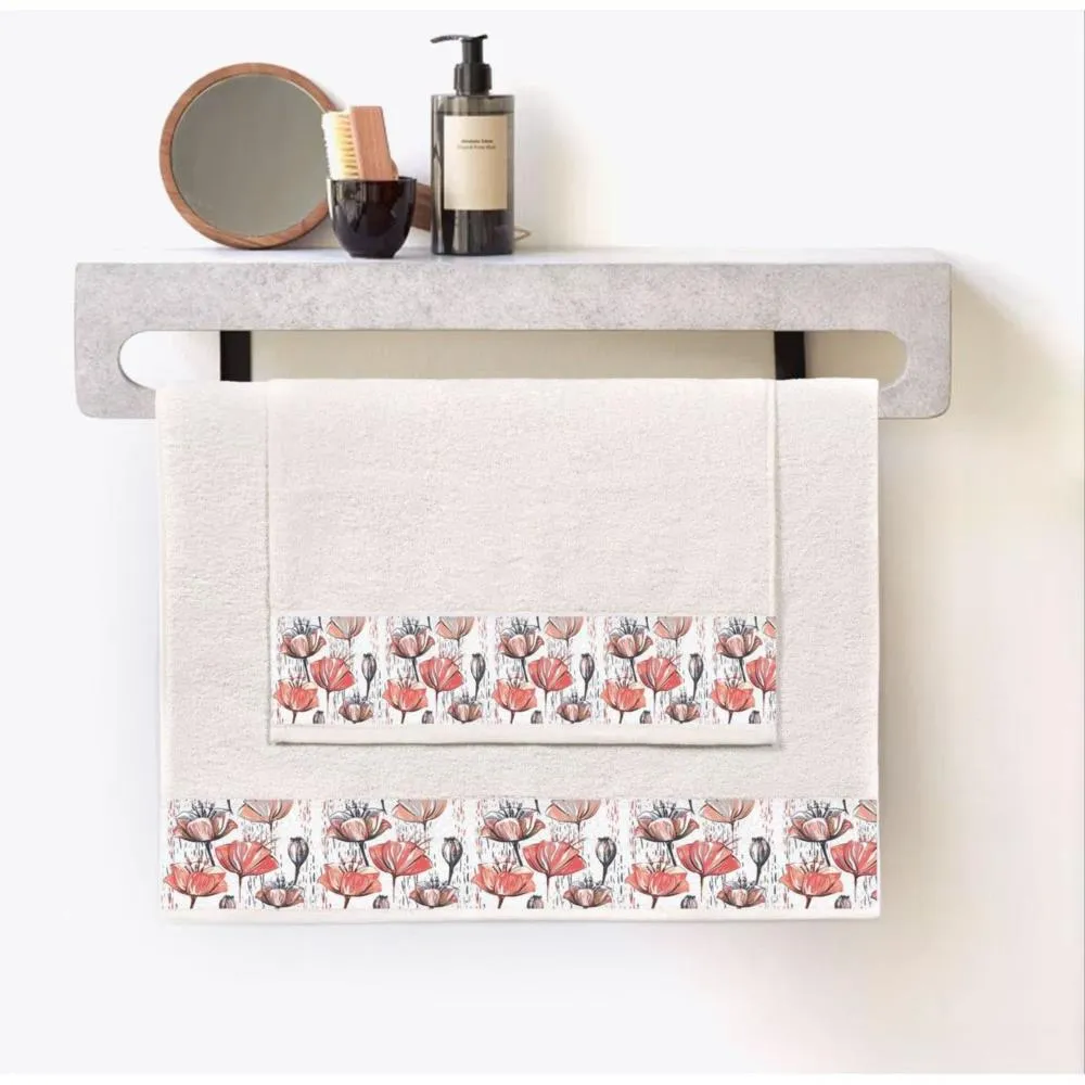 Forev 2li Banyo Seti - 50x90 ve 70x140 Lily
