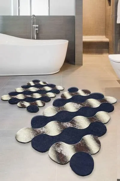 Chilai Home Circle Gold 2'li Set Banyo Halısı Djt