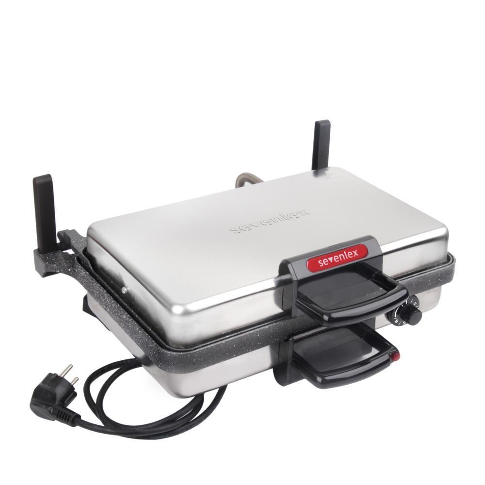 Sevenlex Inox Metal Turbo Grill Granit Bazlama Tost ve Lahmacun Makinesi